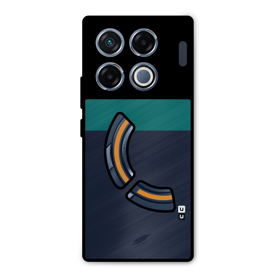 Stripe Block Metal Back Case for Infinix GT 20 Pro