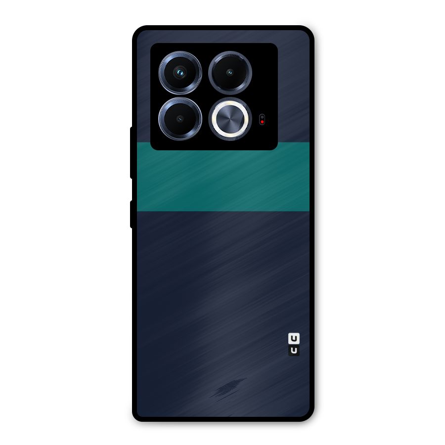 Stripe Block Metal Back Case for Infinix Note 40 5G