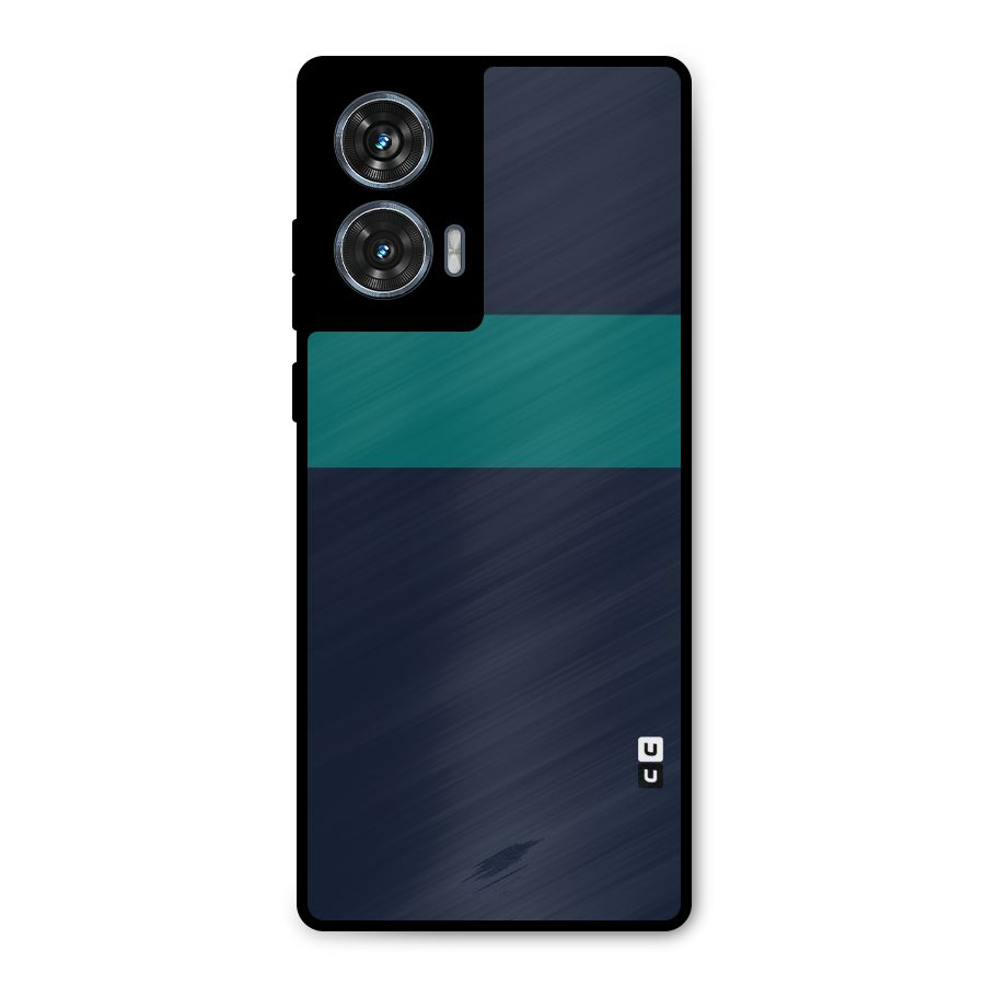 Stripe Block Metal Back Case for Motorola G96