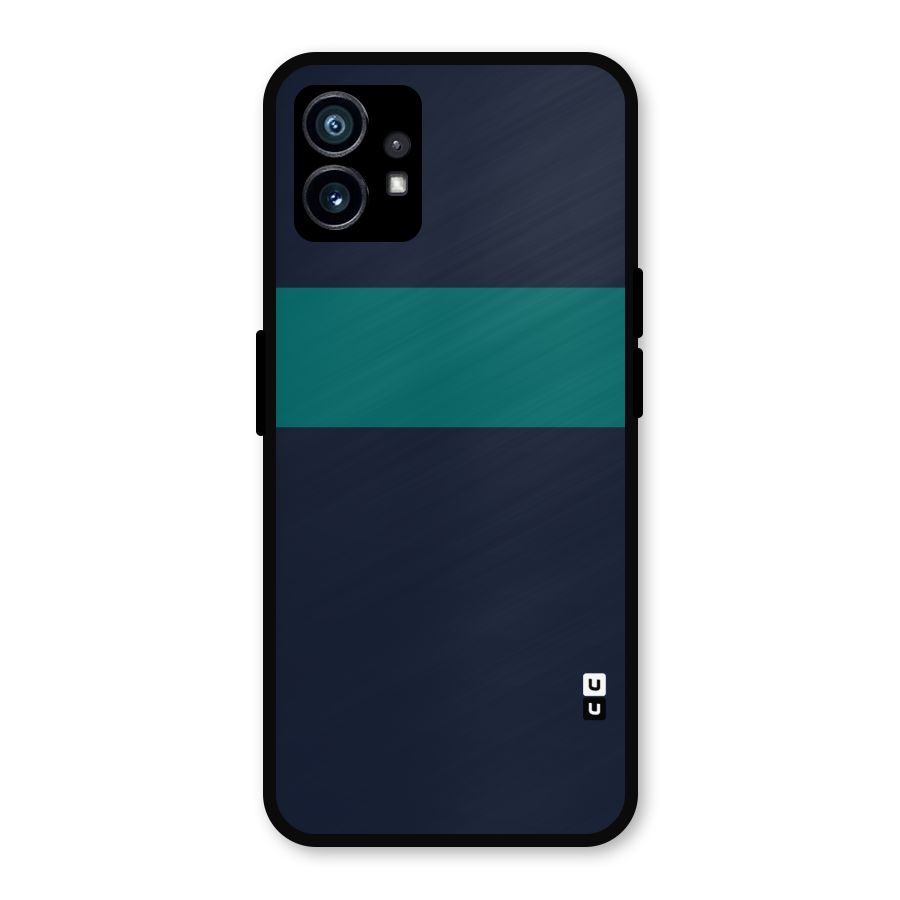 Stripe Block Metal Back Case for Nothing Phone 1