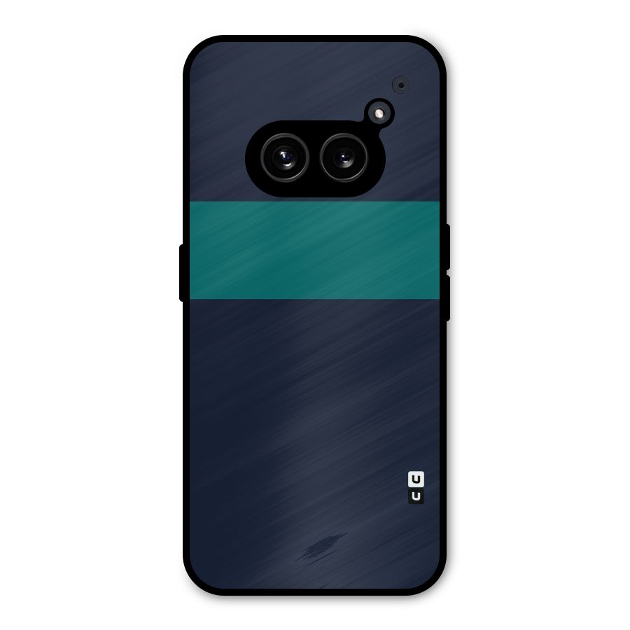 Stripe Block Metal Back Case for Nothing Phone 2a Plus