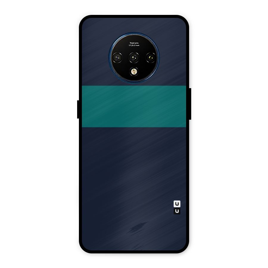Stripe Block Metal Back Case for OnePlus 7T