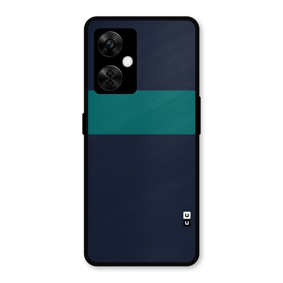 Stripe Block Metal Back Case for OnePlus Nord CE 3 Lite