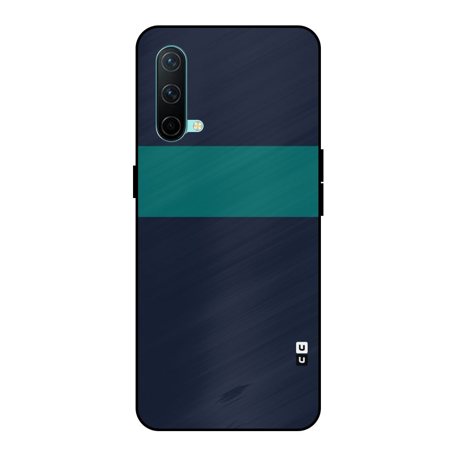 Stripe Block Metal Back Case for OnePlus Nord CE 5G