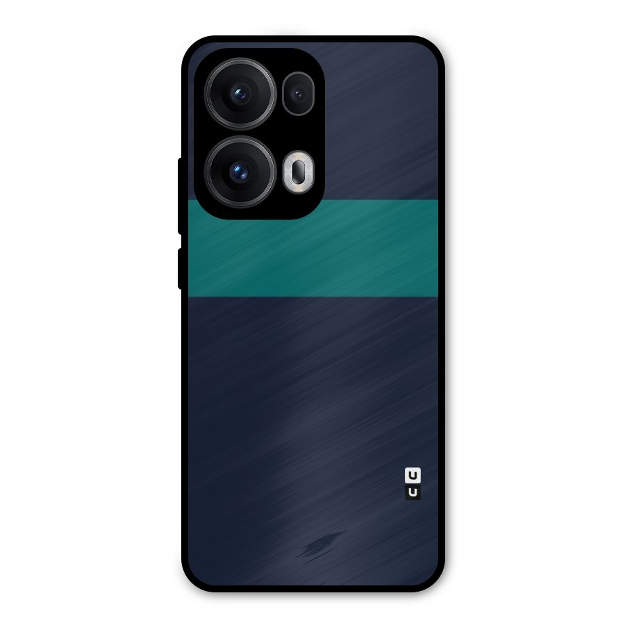 Stripe Block Metal Back Case for Oppo Reno13 Pro