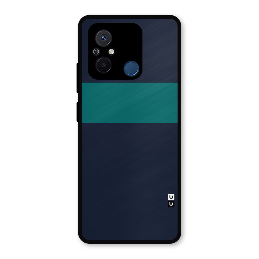 Stripe Block Metal Back Case for Poco C55