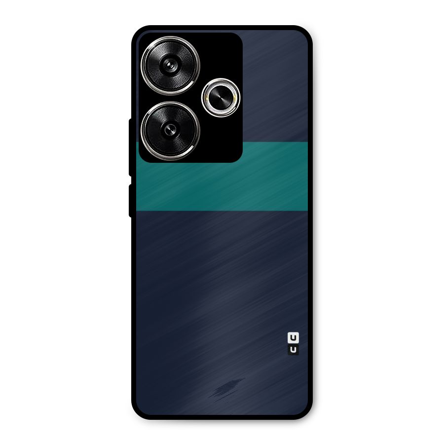 Stripe Block Metal Back Case for Poco F6
