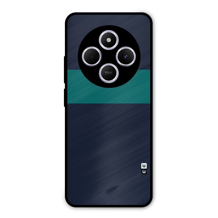 Stripe Block Metal Back Case for Poco M7