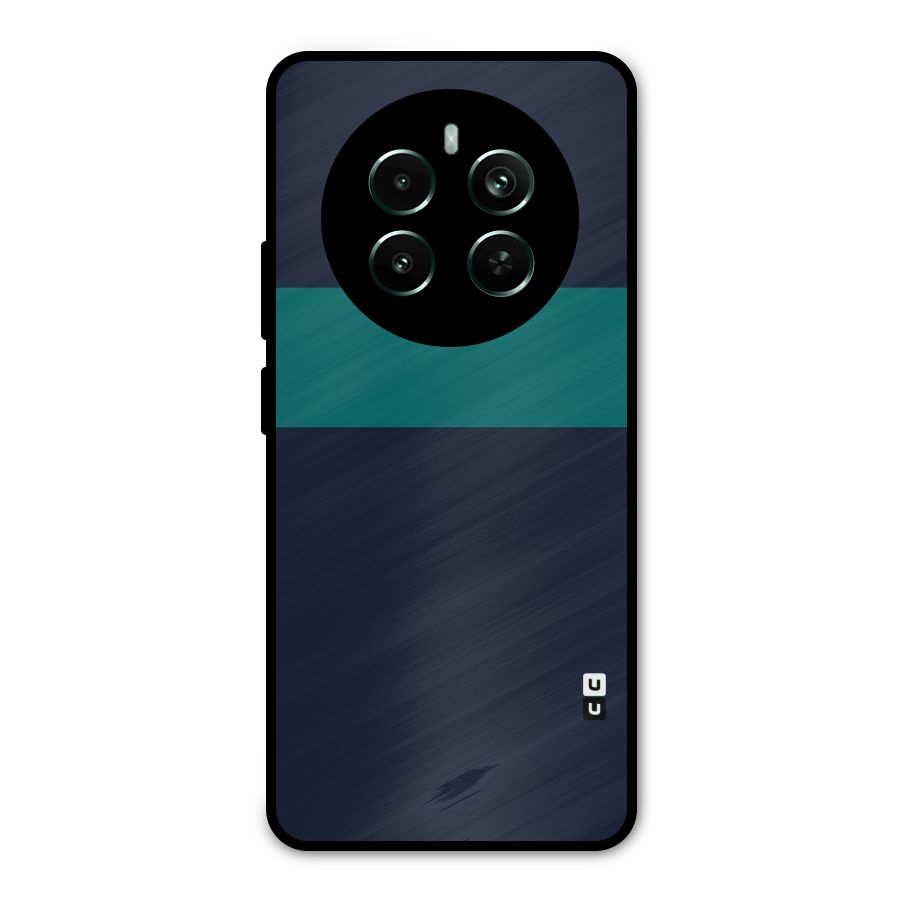 Stripe Block Metal Back Case for Realme 12 Pro Plus