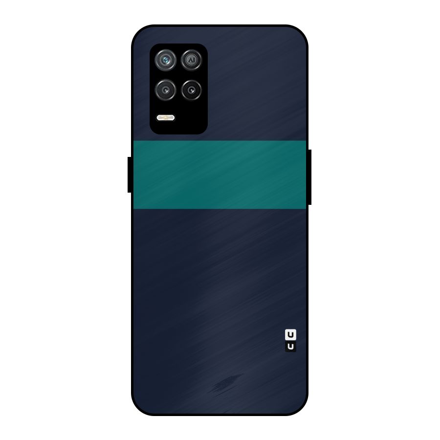 Stripe Block Metal Back Case for Realme 9 5G