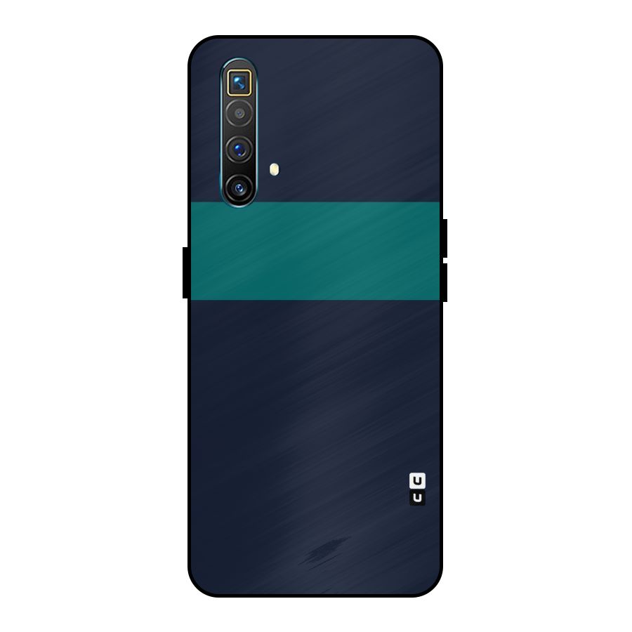 Stripe Block Metal Back Case for Realme X3 SuperZoom