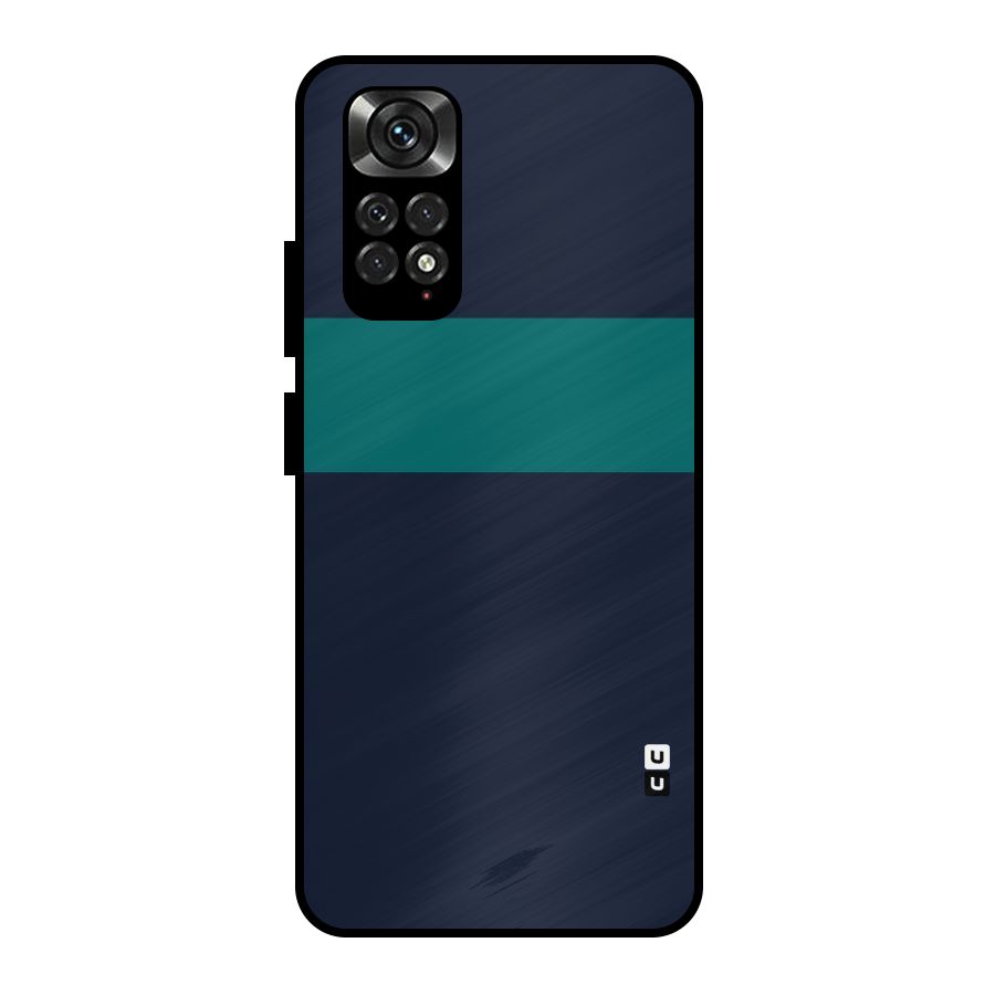 Stripe Block Metal Back Case for Redmi Note 11 Pro