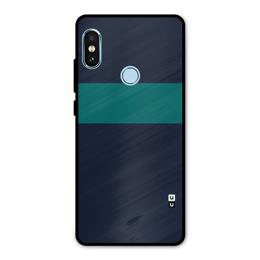 Stripe Block Metal Back Case for Redmi Note 5 Pro