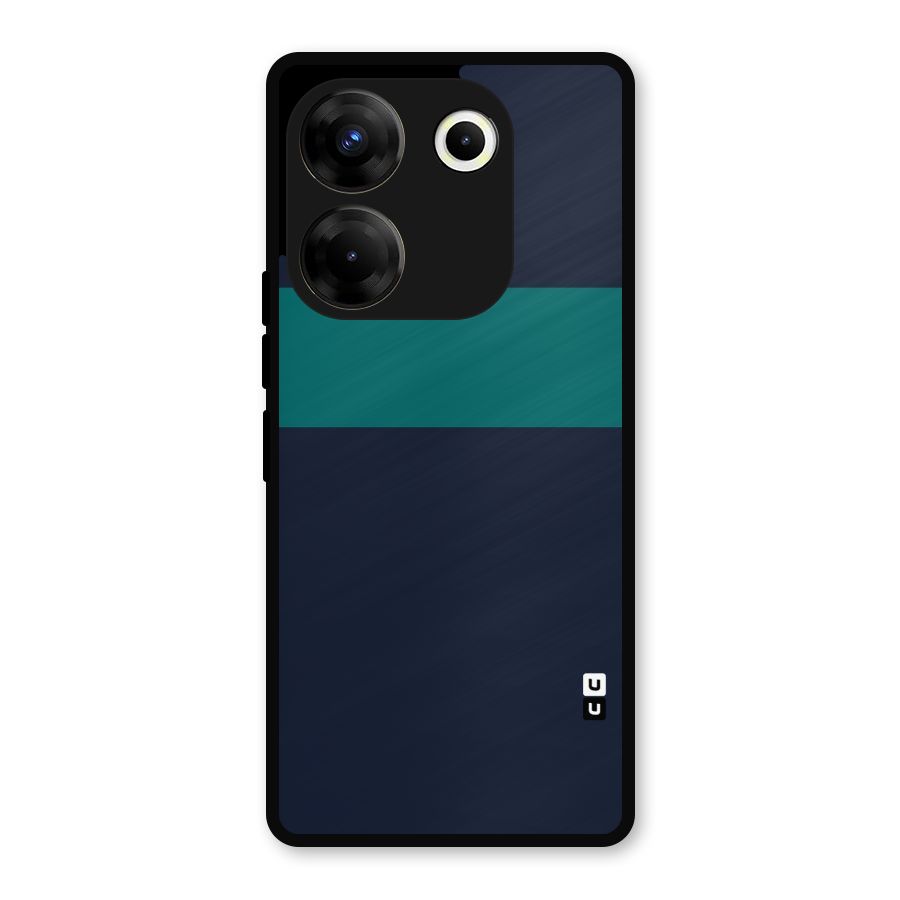 Stripe Block Metal Back Case for Tecno Camon 20
