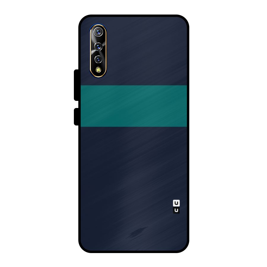 Stripe Block Metal Back Case for Vivo S1