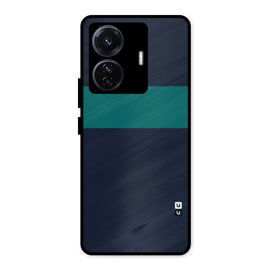 Stripe Block Metal Back Case for Vivo T1 Pro