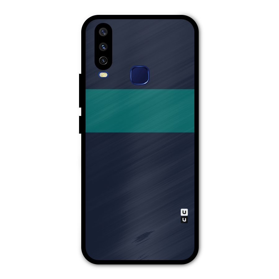 Stripe Block Metal Back Case for Vivo V17