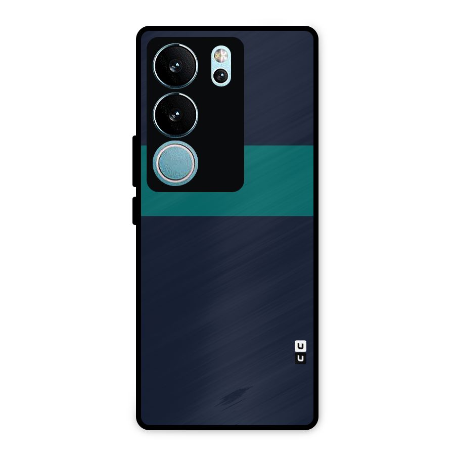 Stripe Block Metal Back Case for Vivo V29