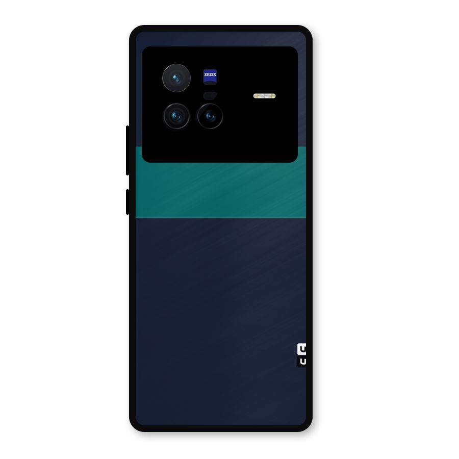 Stripe Block Metal Back Case for Vivo X80
