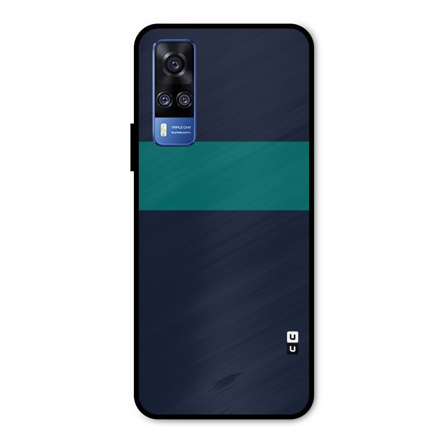 Stripe Block Metal Back Case for Vivo Y51A