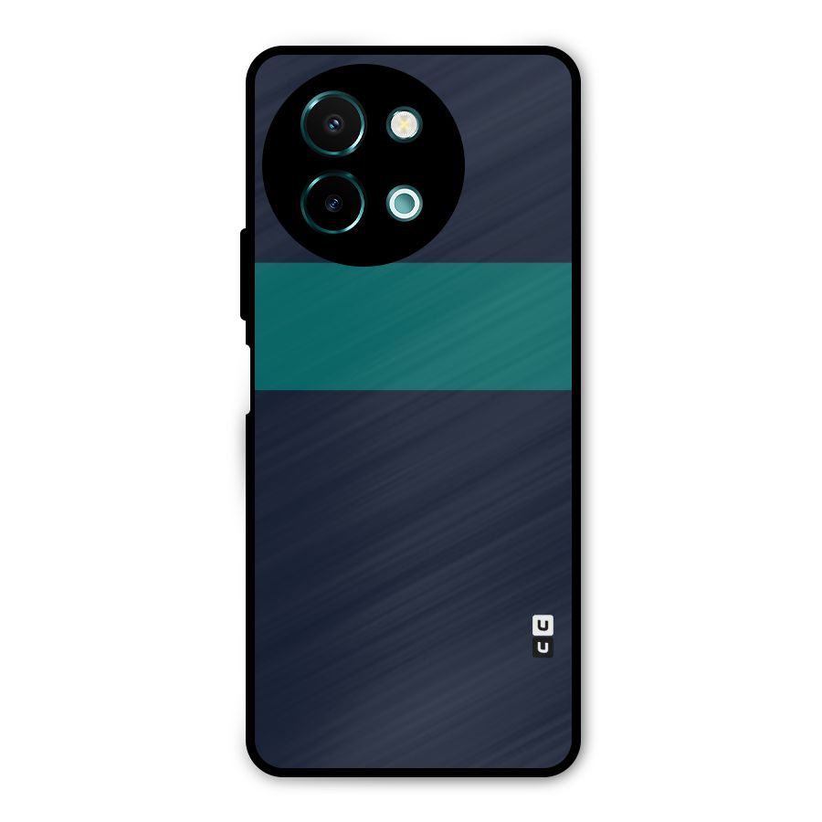 Stripe Block Metal Back Case for Vivo Y58