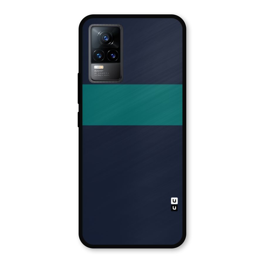 Stripe Block Metal Back Case for Vivo Y73