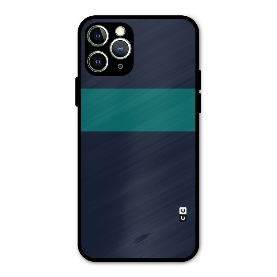 Stripe Block Metal Back Case for iPhone 11 Pro Max