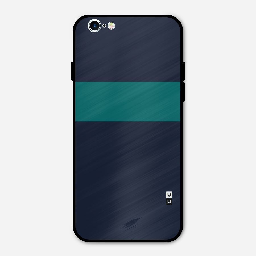 Stripe Block Metal Back Case for iPhone 6 6s