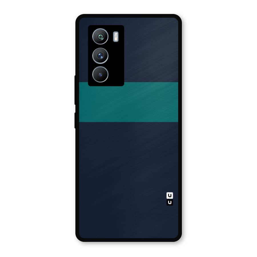 Stripe Block Metal Back Case for iQOO 9 SE