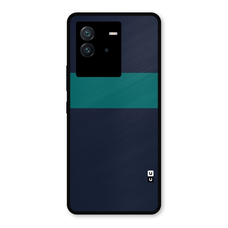 Stripe Block Metal Back Case for iQOO Neo 6 5G