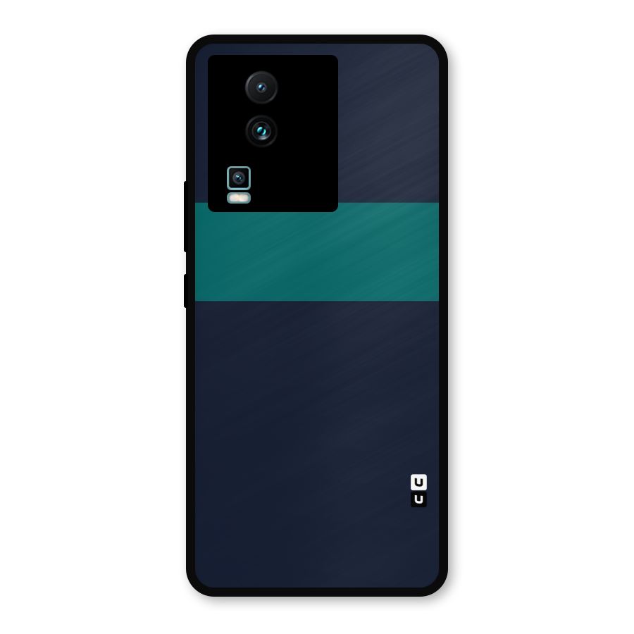 Stripe Block Metal Back Case for iQOO Neo 7 Pro