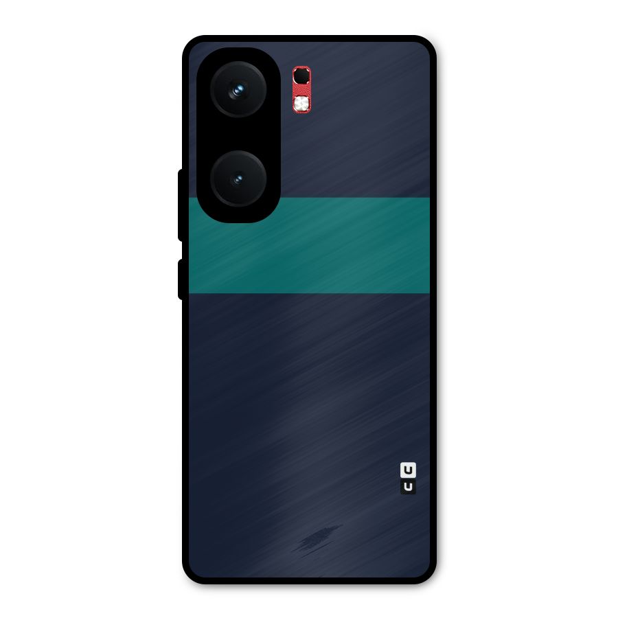 Stripe Block Metal Back Case for iQOO Neo 9 Pro