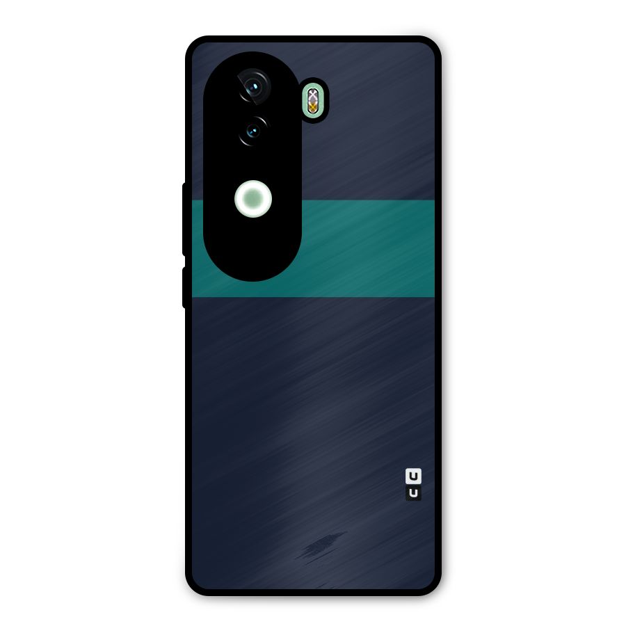 Stripe Block Metal Back Case for iQOO Z9s