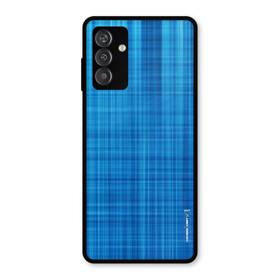 Stripe Blue Abstract Metal Back Case for Galaxy F13