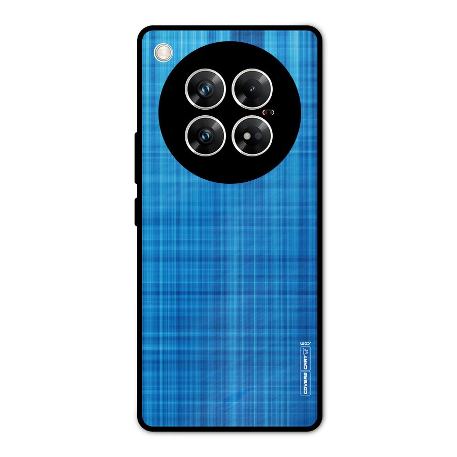 Stripe Blue Abstract Metal Back Case for Infinix Zero 40 5G