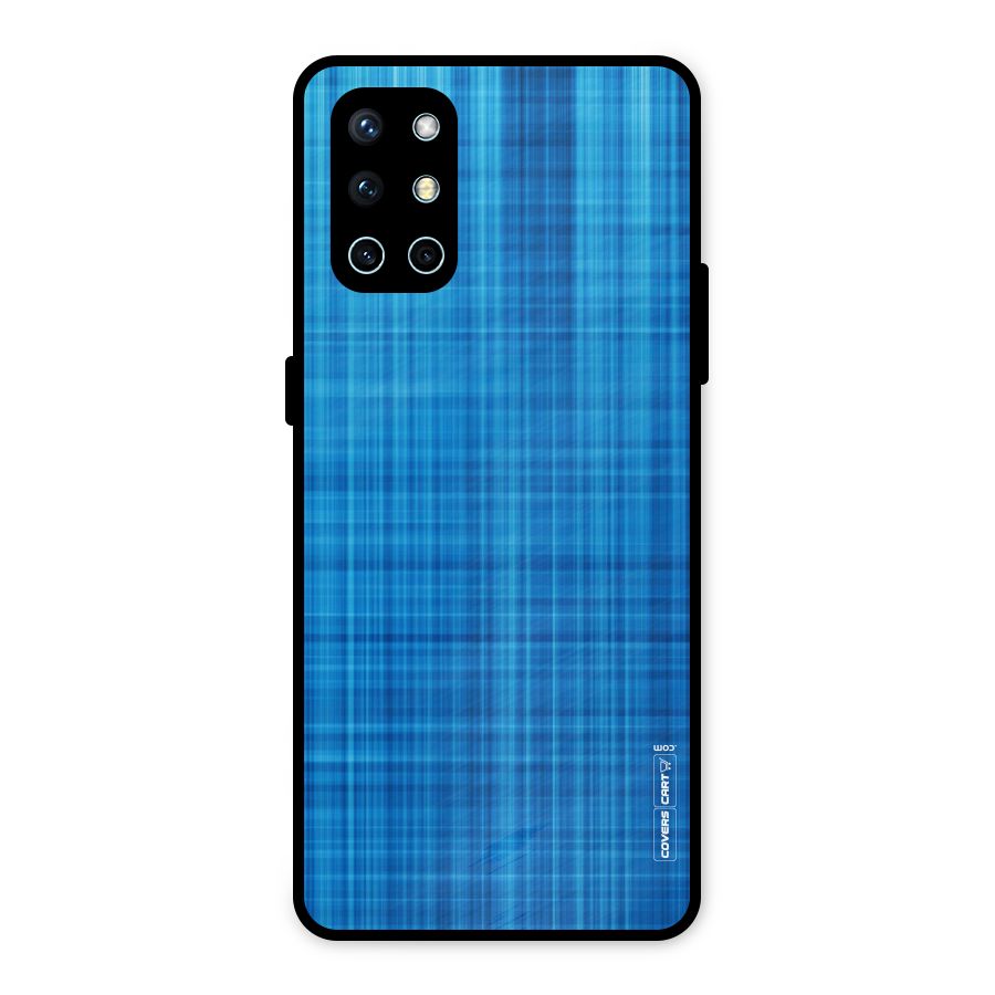 Stripe Blue Abstract Metal Back Case for OnePlus 9R