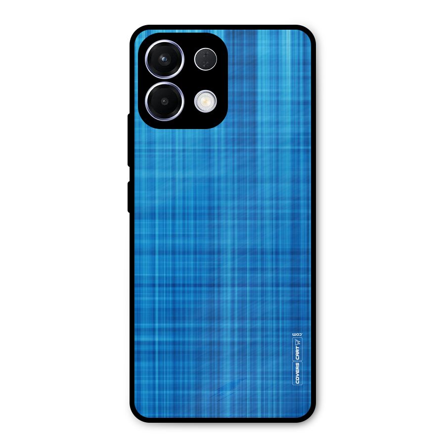 Stripe Blue Abstract Metal Back Case for Oppo K13