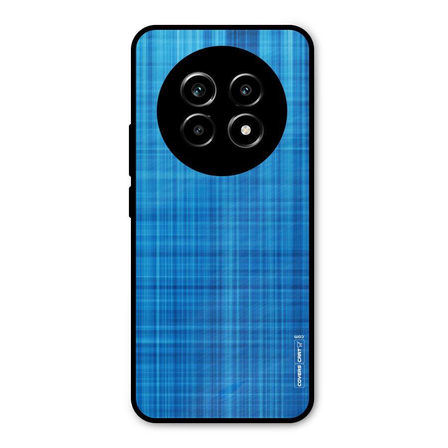 Stripe Blue Abstract Metal Back Case for Realme 13 Pro