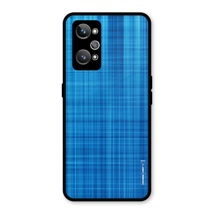 Stripe Blue Abstract Metal Back Case for Realme GT Neo 3T
