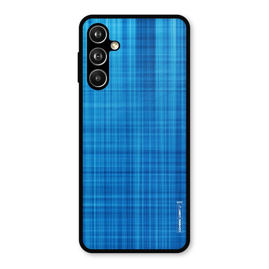 Stripe Blue Abstract Metal Back Case for Samsung Galaxy M54