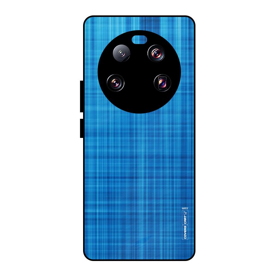 Stripe Blue Abstract Metal Back Case for Xiaomi 13 Ultra