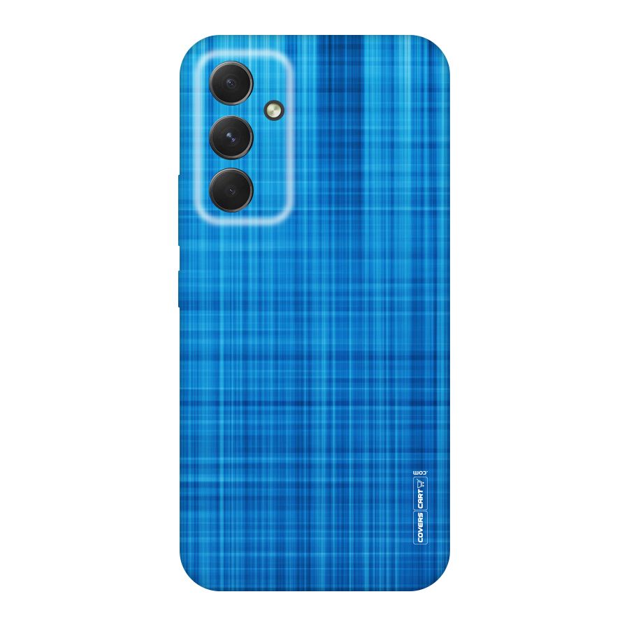 Stripe Blue Abstract Original Polycarbonate Back Case for Galaxy A54