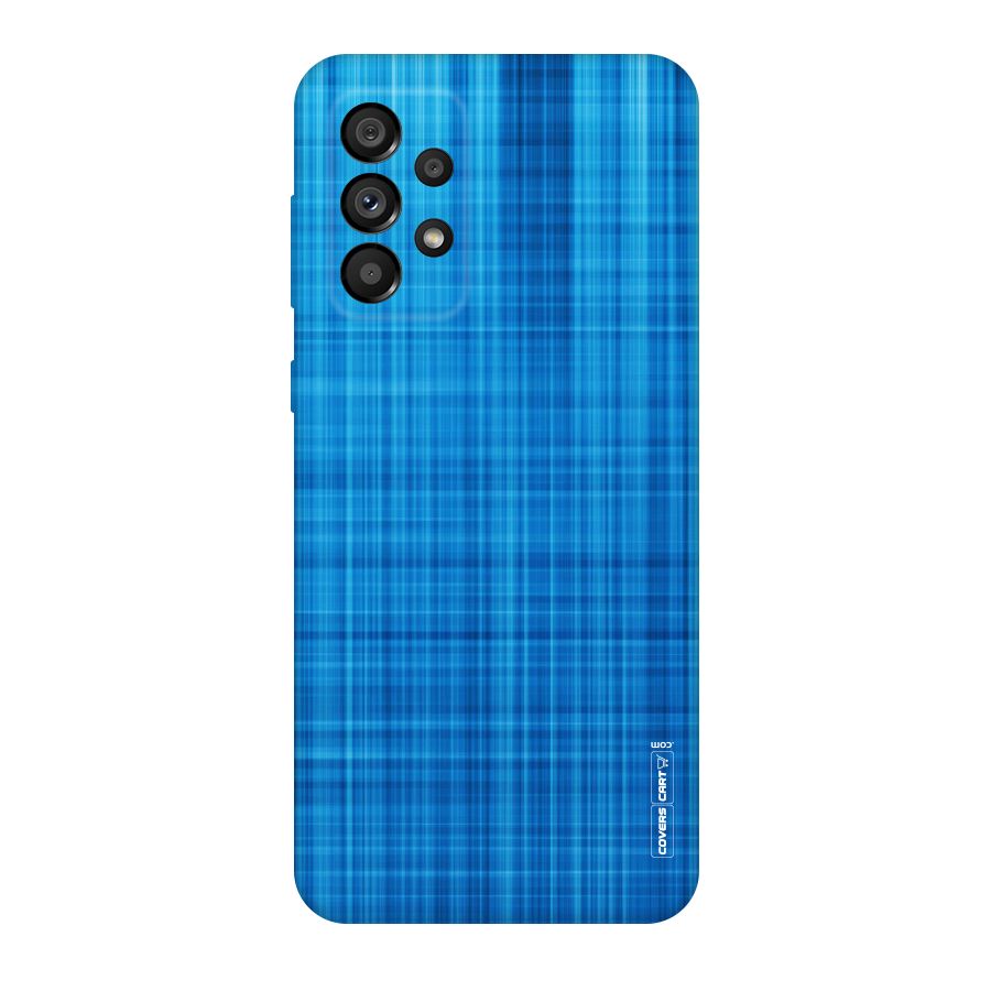Stripe Blue Abstract Original Polycarbonate Back Case for Galaxy A73 5G