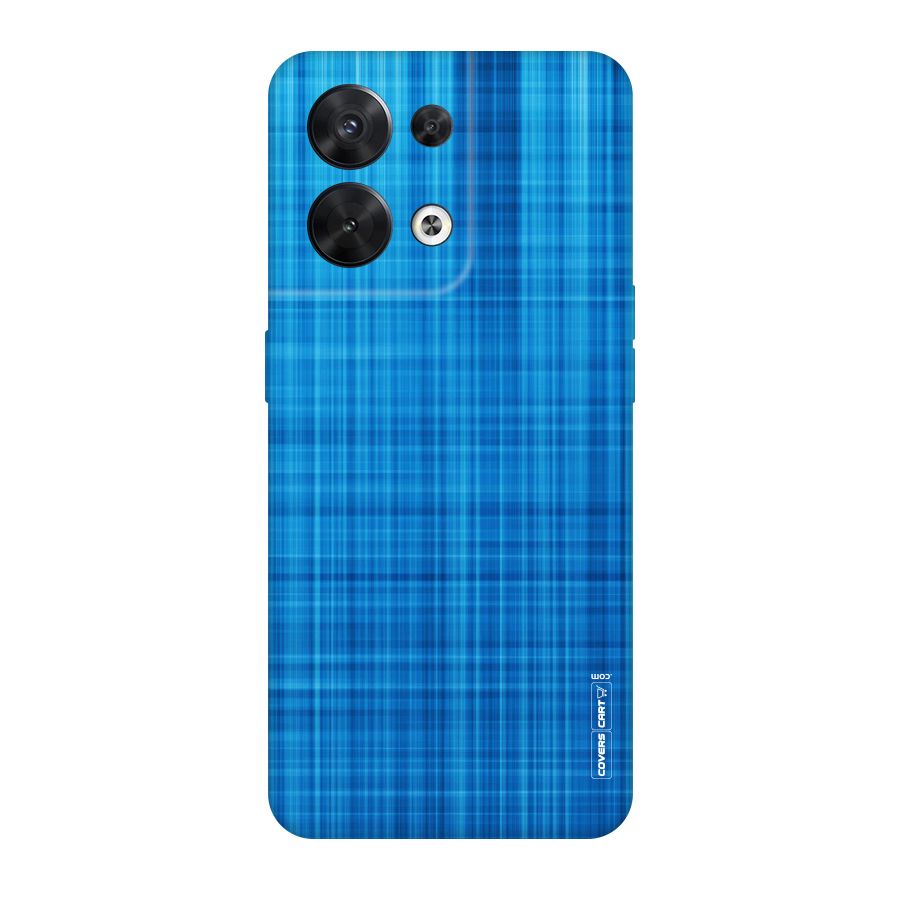 Stripe Blue Abstract Original Polycarbonate Back Case for Oppo Reno8 5G