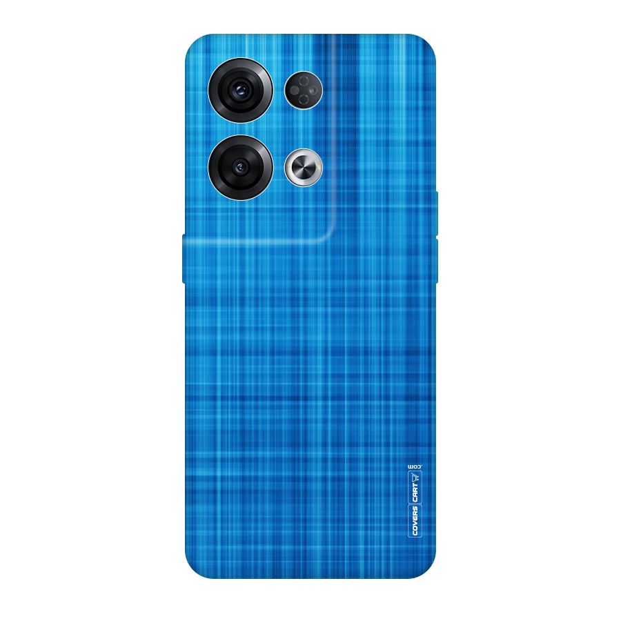 Stripe Blue Abstract Original Polycarbonate Back Case for Oppo Reno8 Pro 5G