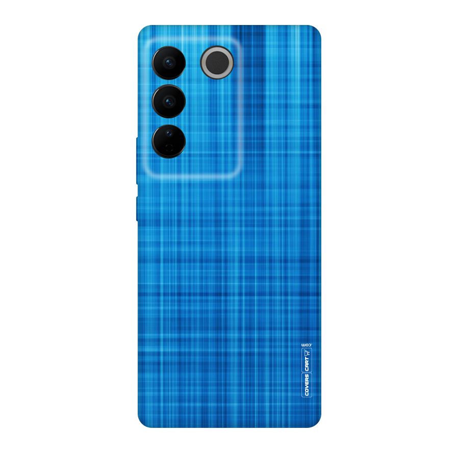 Stripe Blue Abstract Original Polycarbonate Back Case for Vivo V27