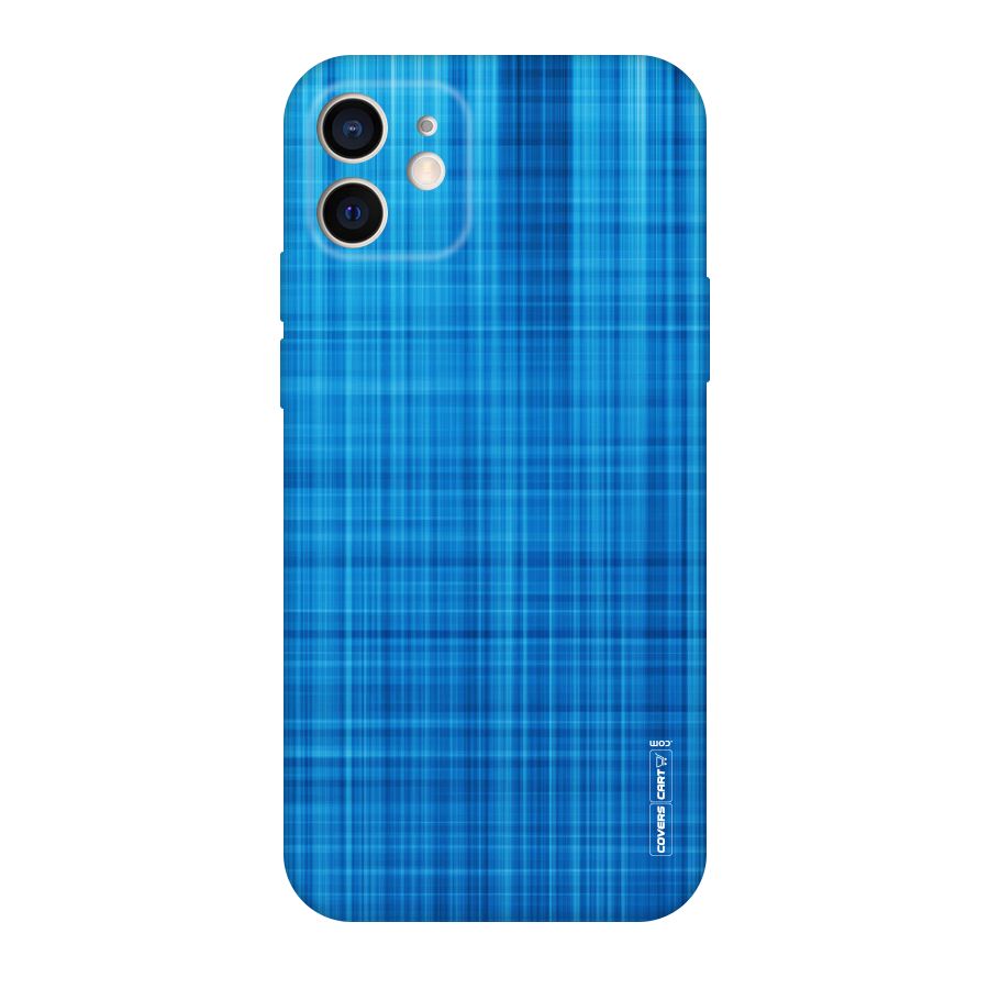 Stripe Blue Abstract Original Polycarbonate Back Case for iPhone 12