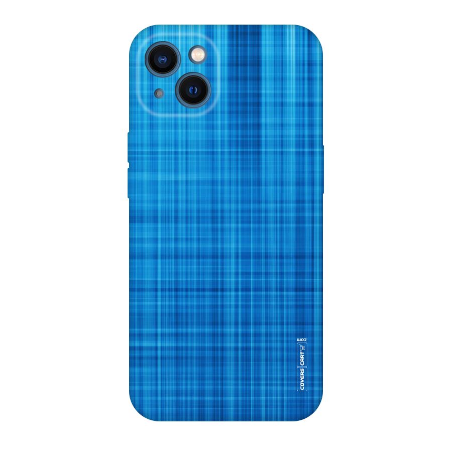 Stripe Blue Abstract Original Polycarbonate Back Case for iPhone 13