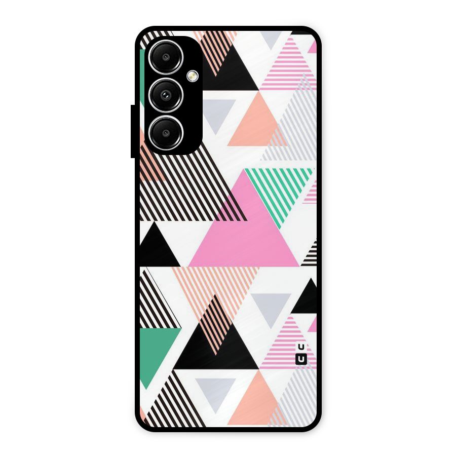 Stripes Abstract Colors Metal Back Case for Galaxy A05s
