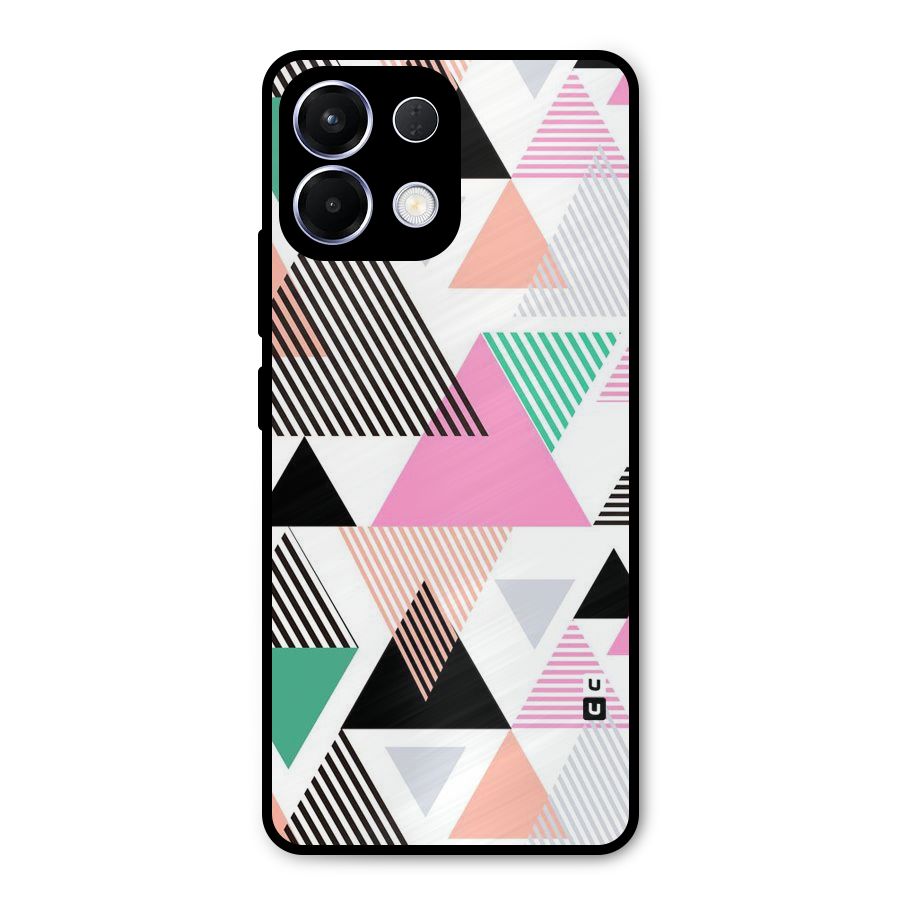 Stripes Abstract Colors Metal Back Case for Oppo K13